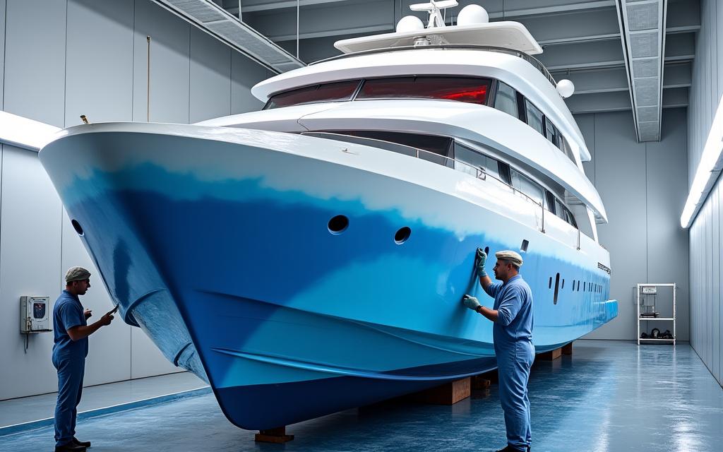 Professional yacht painting and refinishing services